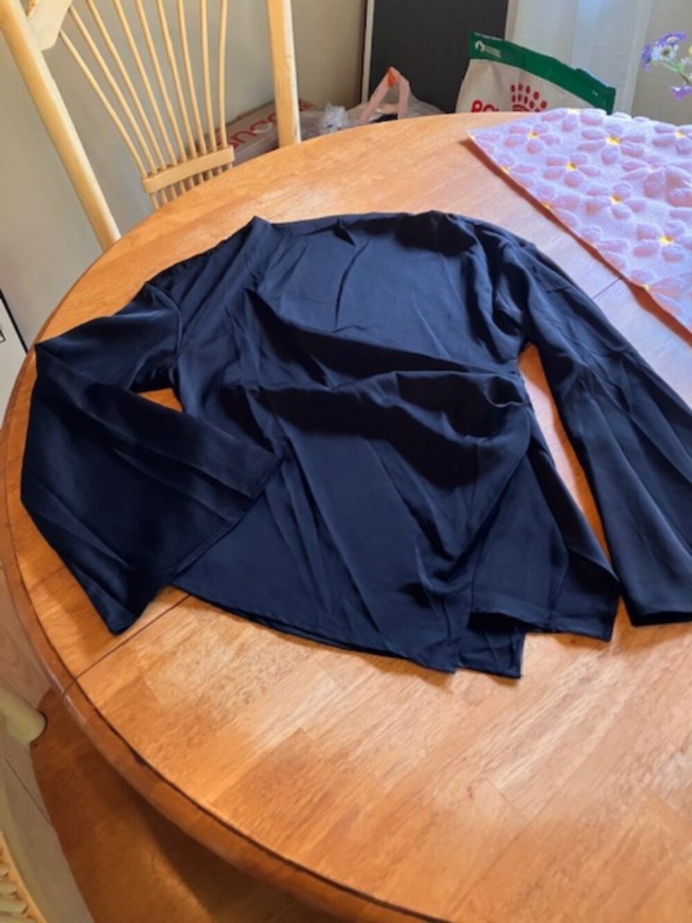 NEW black blouse with nice sleeves